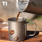 25.4oz Premium Press Coffee Maker Titanium Cup with Fine Filter Layer