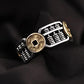 Vintage Chinese Style Emperor Coin Abacus Ring