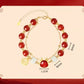 Faux Agate Dragon Golden Fortune Bracelet