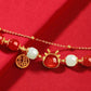 Faux Agate Dragon Golden Fortune Bracelet