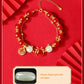 Faux Agate Dragon Golden Fortune Bracelet