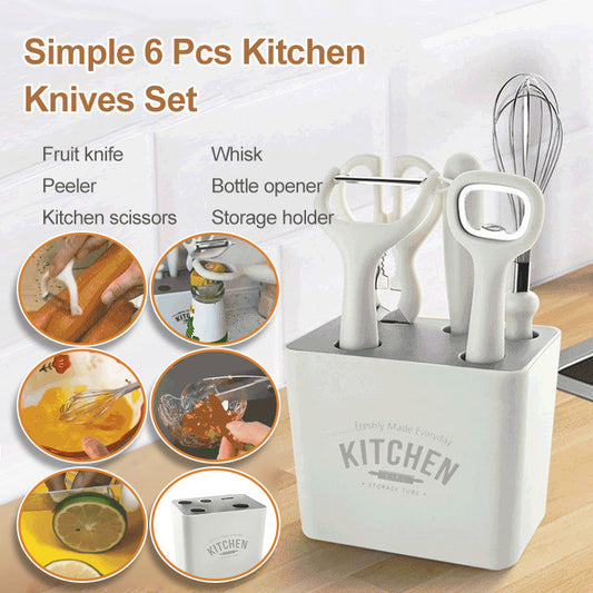 6 Pcs Kitchen Knives Set